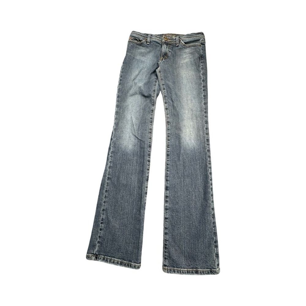 Joe's Jeans Flare Women 28 Blue Medium Wash Low Rise Embroidered Pocket 5401YU4